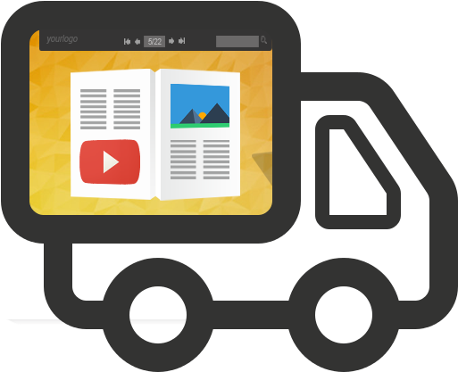 Offline Publishing - White Vector Png Truck (512x512)