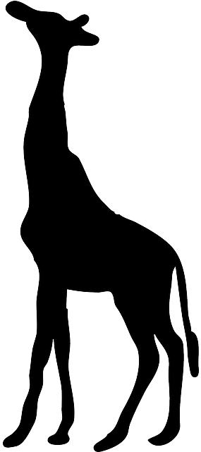 Clipart Info - Giraffe Silhouette Png (320x640)