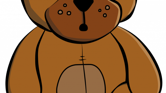 Weird Cartoon Teddy Bears Bear Clip Art Xmas Christmas - Brown Teddy Bear Cartoon (585x329)