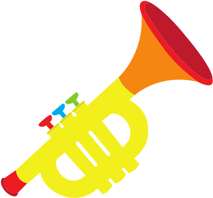 Toy Trumpet - Illustration (550x550)