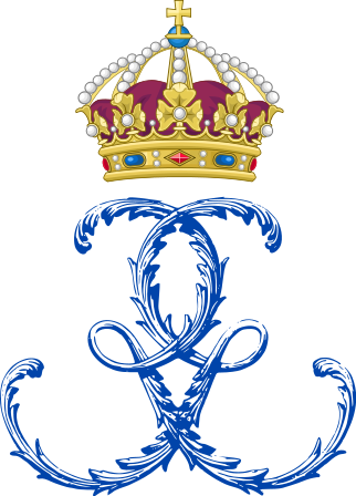 Royal Monogram Of King Gustaf Ii Of Sweden - Royal Monograms England (322x448)