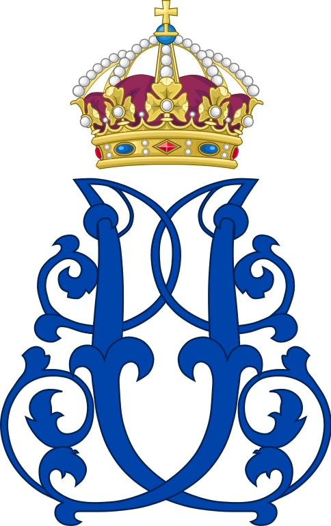 Royal Monogram Of Queen Josephine Of Sweden - Monogram (484x767)