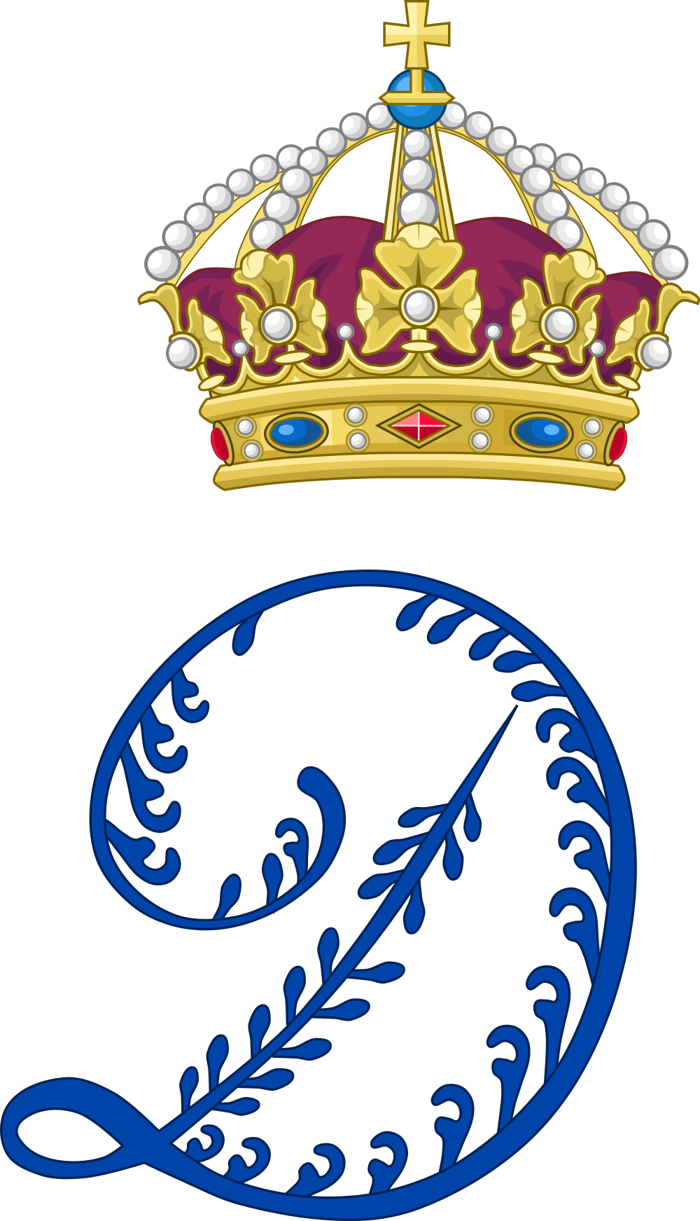 Open - Gustav Ii Adolf Monogram (1000x1743)