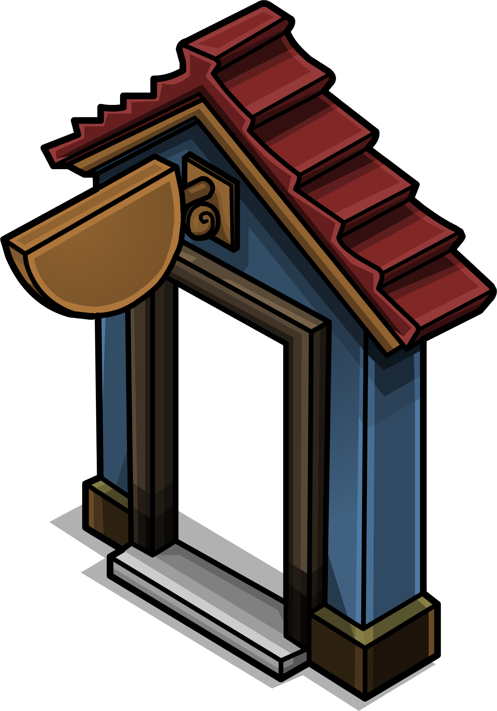 Cozy Blue Door Sprite 002 - House (1680x2402)