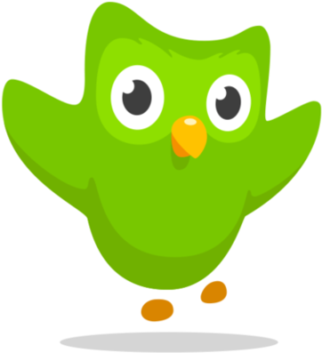 It Is A Green Owl Of An Unknown Species And Is Meant - Duolingo Icon (372x404)