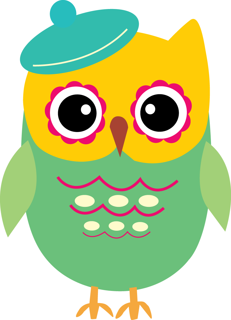 Clip Art School, Owl Decorations, Owl Clip Art, Whimsical - Clip Art (795x1100)