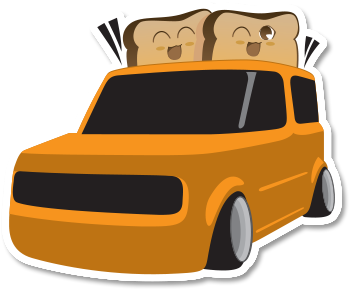 Cube Toaster Sticker - Toaster (400x400)