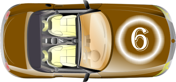 Cartoon Car Top View (600x281)