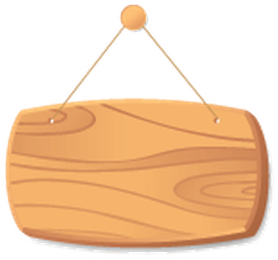 Wooden Boards On A Cord - Wooden Board Hanging Clipart (318x399)