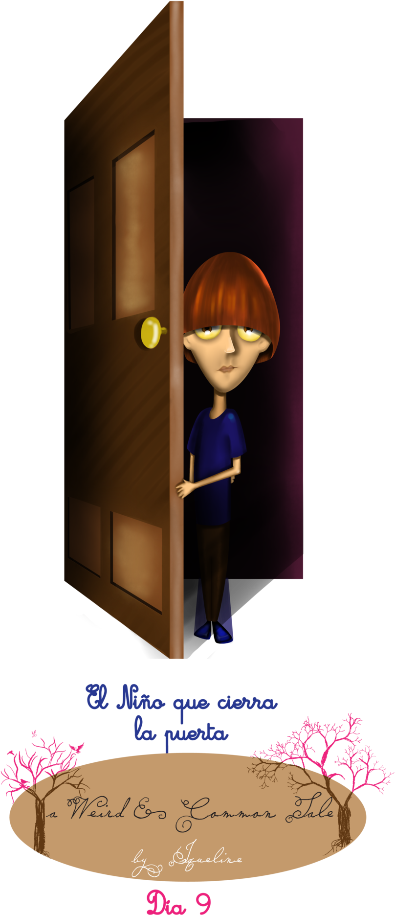 Jackyolantern Dia9 El Nino Que Cierra La Puerta By - Room (900x1971)