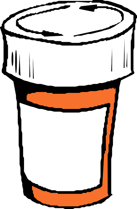 Bottle, Caps - - Clip Art Pill Bottle (474x720)