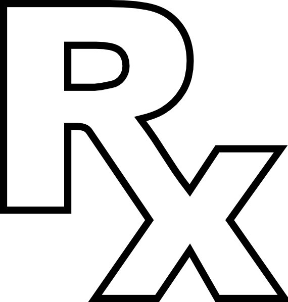 Rx Medicine Symbol Clip Art At Clker Com Vector Clip - Medicine Symbol Rx (570x598)