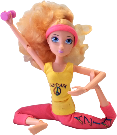 The World& - Aziam Asana Yoga Girl Doll (543x600)