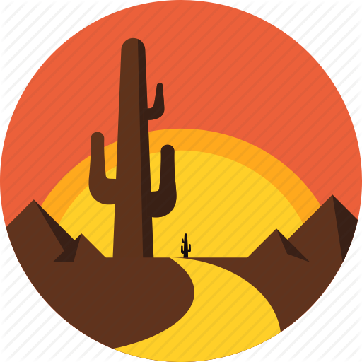 Cactus Clipart Arizona - Arizona Cactus Icon (512x512)