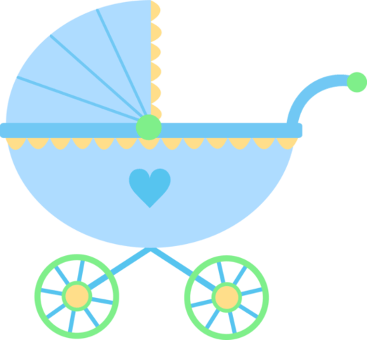 Cartoon Baby Carriage (523x485)