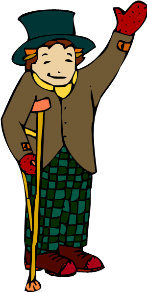 Dickens' Tiny Tim - Tiny Tim A Christmas Story (300x605)