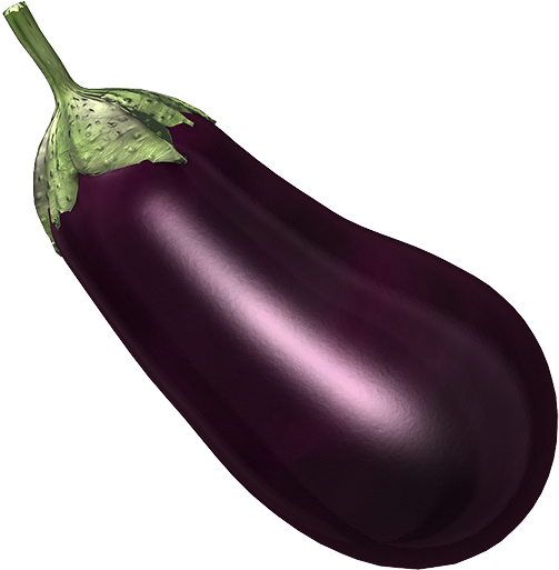 La Berenjena Emoji Giphy Clip Art - Eggplant Png (512x512)