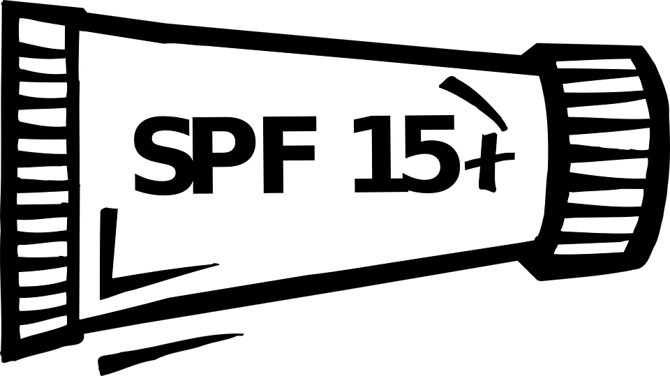 Sunscreen Bottle Cliparts - Suncream Black And White (960x539)