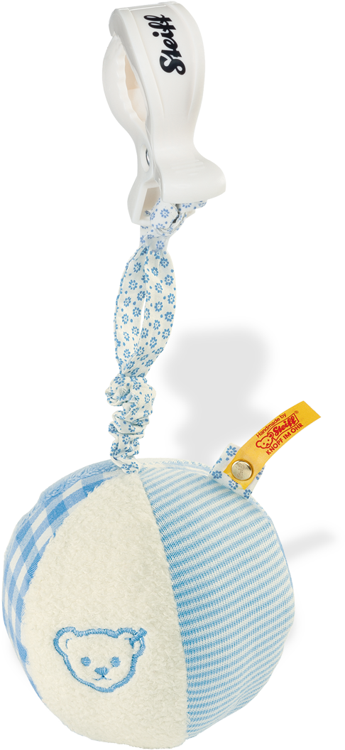 Steiff Bear - Steiff Rattle Ball With Rustling Foil - Pink (500x1070)