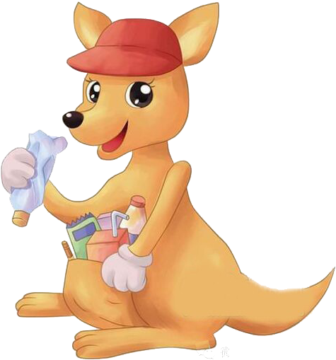 Kangaroo Cartoon Child - Kangaroo Png Vector (550x550)