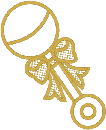 Rattle Applique - Appliqué (433x433)