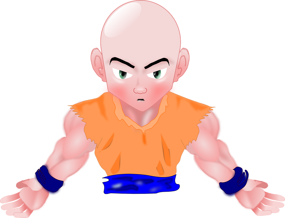 Muscle Man Cartoon Character 10, Buy Clip Art - Anime Characters Male Bald Head (942x720)