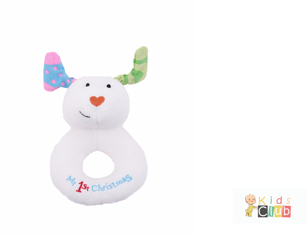 Snowdog Ring Rattle - Snowman My First Christmas Jingle Bell Ring Rattle (1366x768)