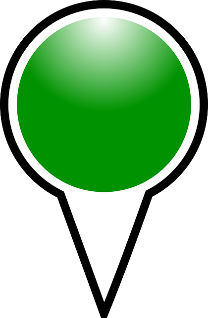 Map, Marker, Pin, Pushpin, Shiny, Green - Green Pin Point Png (420x640)