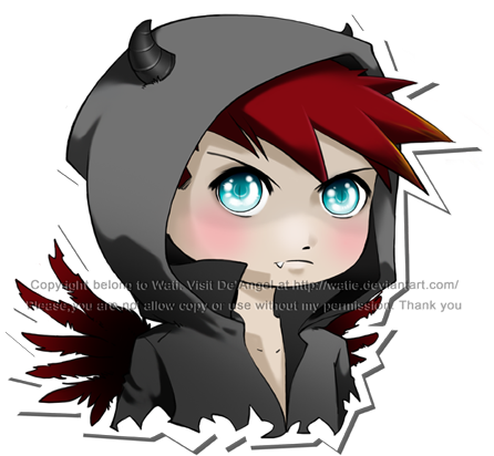 Devil Boy By Watie-itcham - Chibi Devil Boy (600x424)