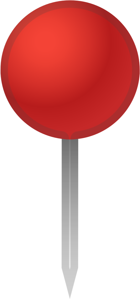 Round Pushpin Icon - Drop Pin Emoji (1024x1024)