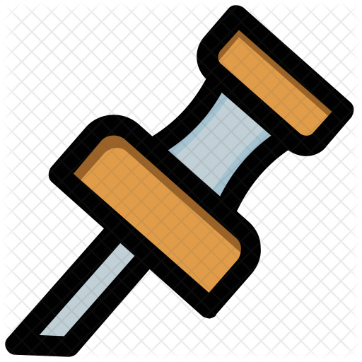 Push Pin Icon - Drawing Pin (512x512)