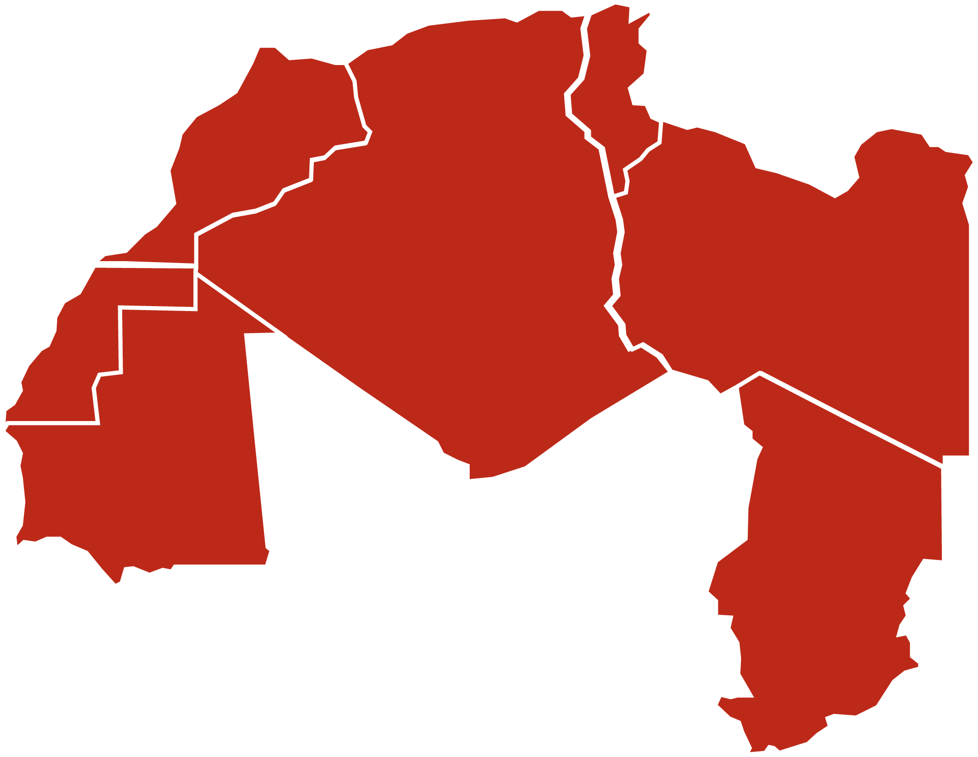 North Africa - Africa Map (2001x1548)