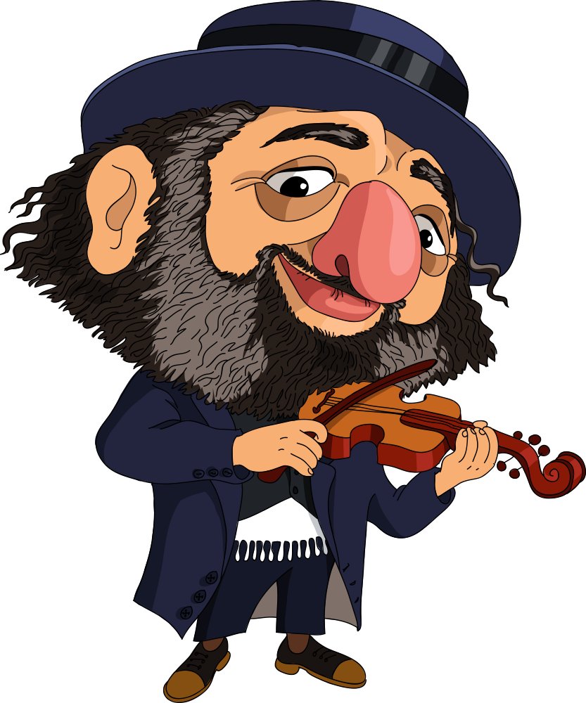 Jewish People Cartoon Illustration - Cartoon Of Jewish People (833x1000)