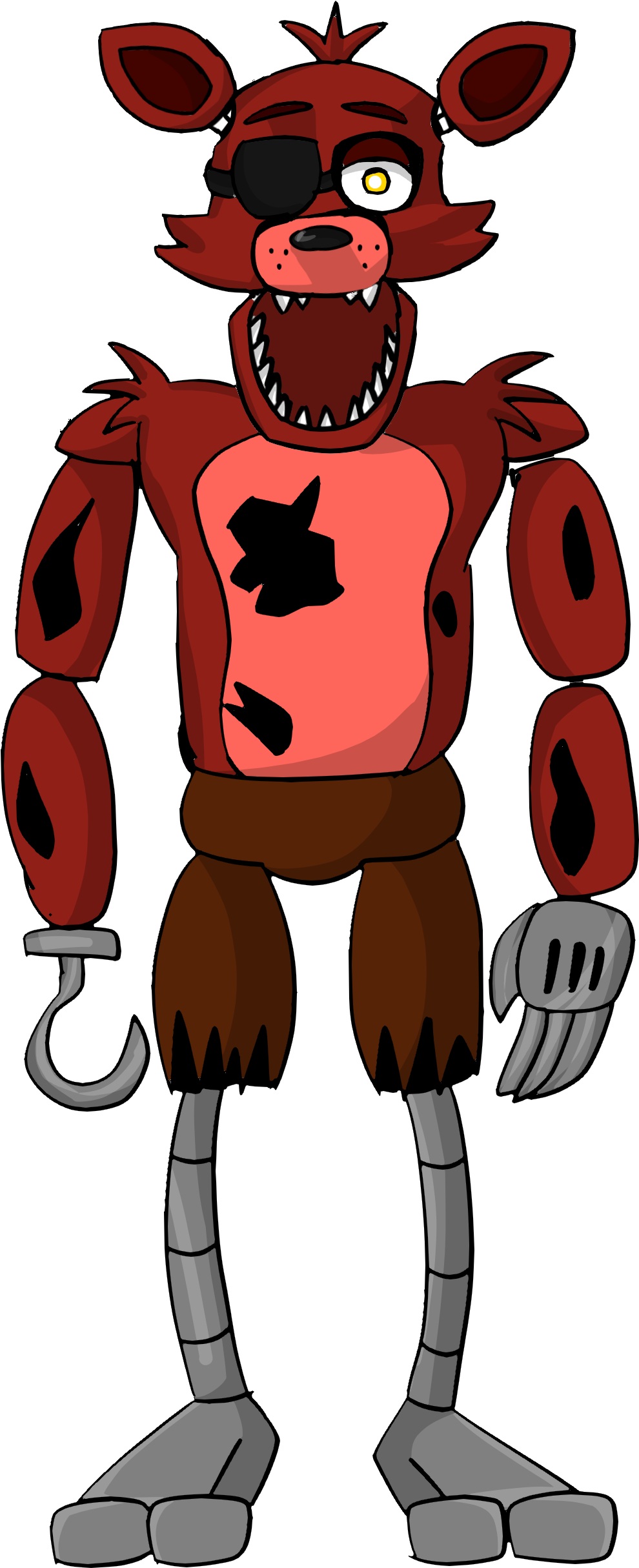 Foxy Full Body By Thatfnafgamer On Deviantart - Five Nights At Freddy's Drawings (1440x2560)