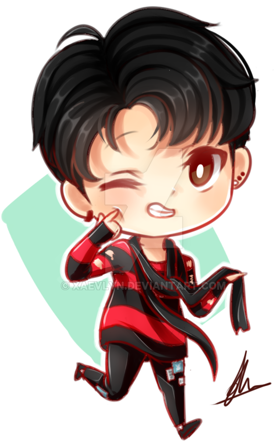 Bts Jungkook Chibi By Xaevlyn On Deviantart - Bts Jungkook Chibi (600x967)