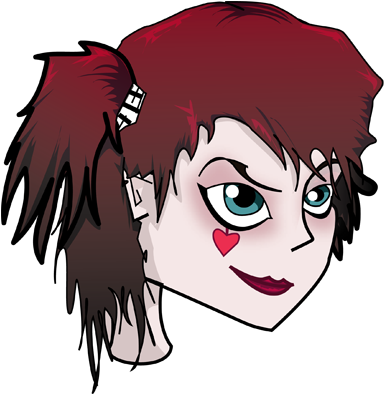 Emilie Autumn Cartoon By Silphes - Illustration (400x393)