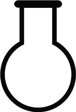 Tube, Flask, Chemistry Laboratory, Science Lab Icon - Line Art (800x800)