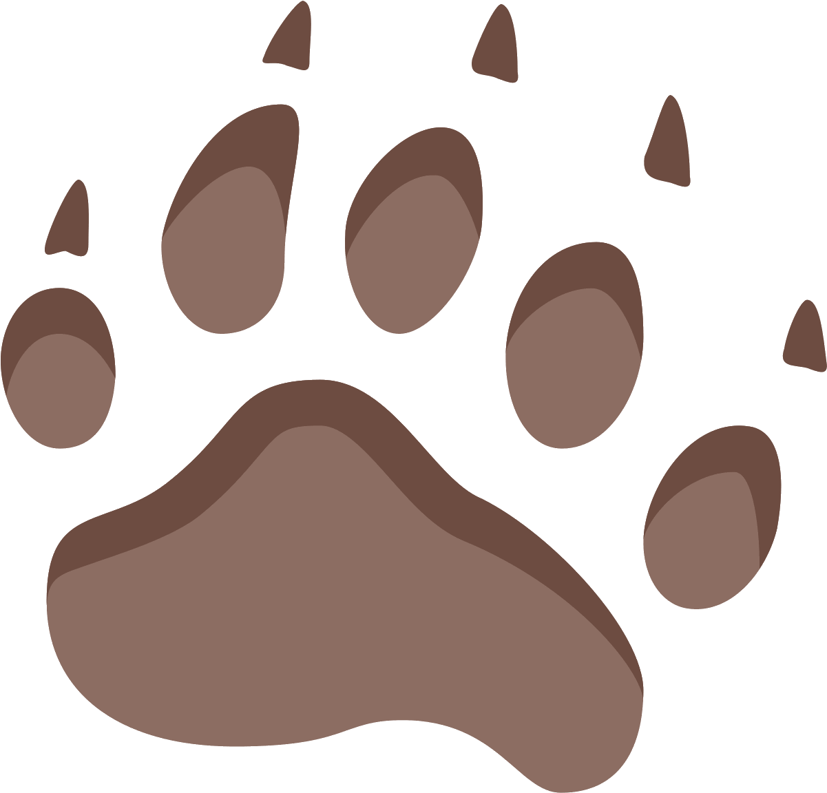 Bear Footprint Icon - Bear Icon (1600x1600)