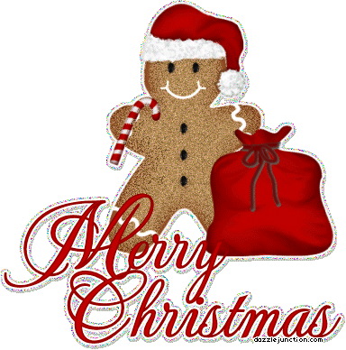 Christmas Sticker - Merry Christmas Glitter Gif (384x388)