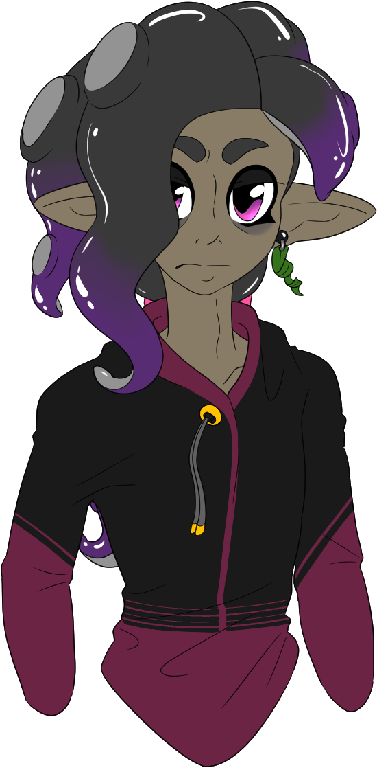 My Sleepy Octo Boy - Digital Art (877x1243)