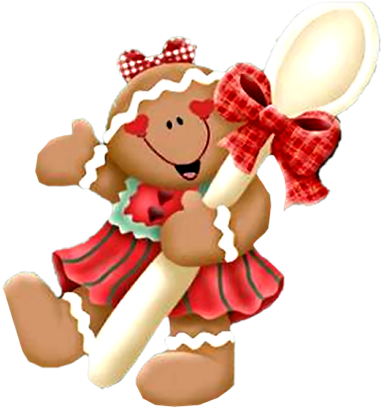 Christmas, Gingerbread Girl Clip Art - Gingerbread Glitter Gif (409x452)