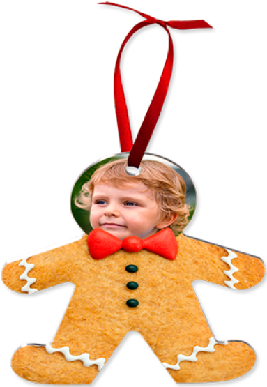 4330-gingerbread Man Ornament 2 Sided - Gingerbread Man (500x554)