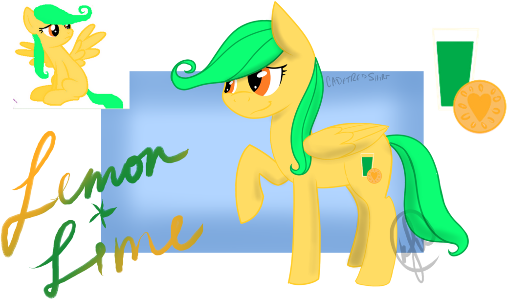 Lemon Lime Pony For Fawfu By Cadetredshirt - Cartoon (1191x670)