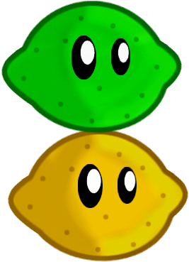 Lemon Lime - Cartoon Lemon And Lime (329x408)