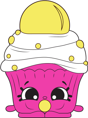 Cupcake Clipart January - Bobby Bubble Gum Shopkin (400x400)