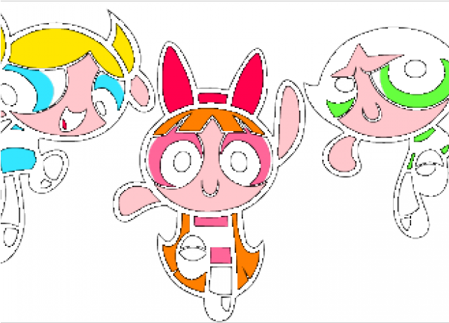 Powerpuff Girls Clipart Pink - Sticker - Powerpuff Girls - Blossom (640x480)