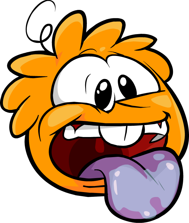 Orange Puffle Troll Face - Internet Troll (648x765)