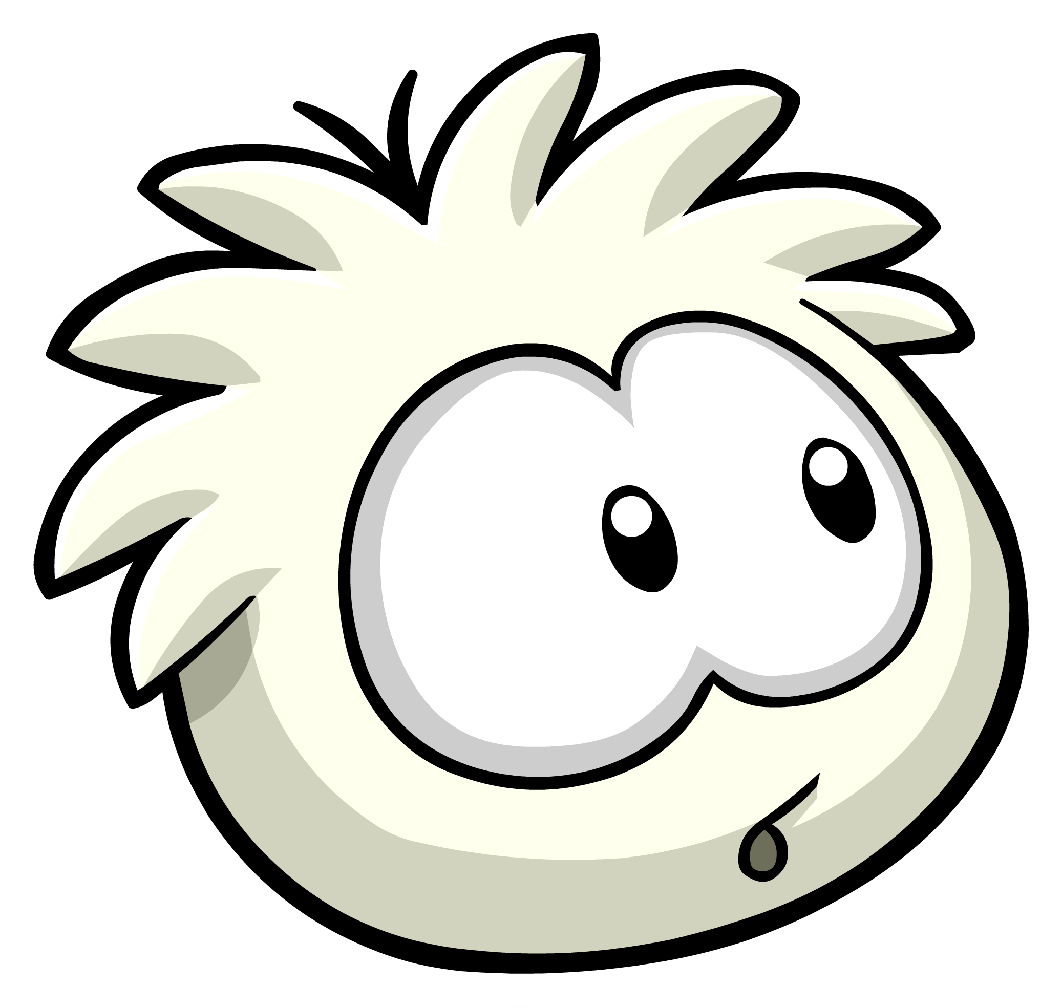 White Puffle Pin - Club Penguin Brown Puffle (2074x1967)