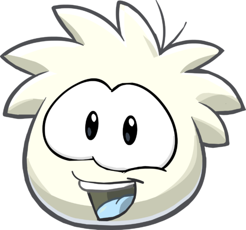 White Puffle - Club Penguin Angry Birds (500x467)