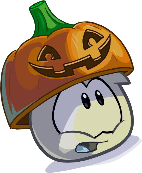 A Sad White Puffle - Club Penguin Halloween Puffle (600x700)